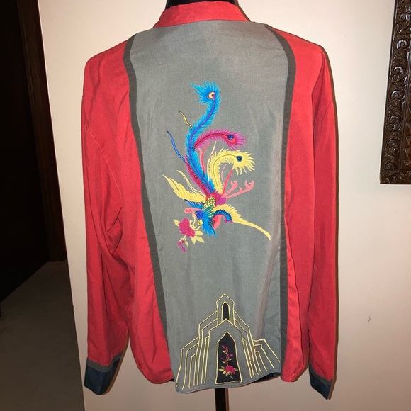 SILK  JACKET - Picture 2 of 2